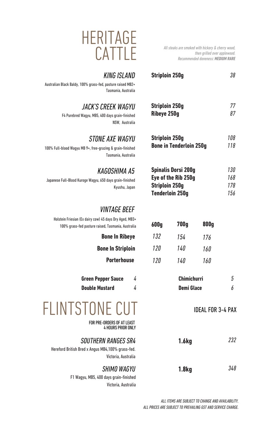 ASAP & Co. menu, page 4